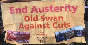 old swan against the cuts